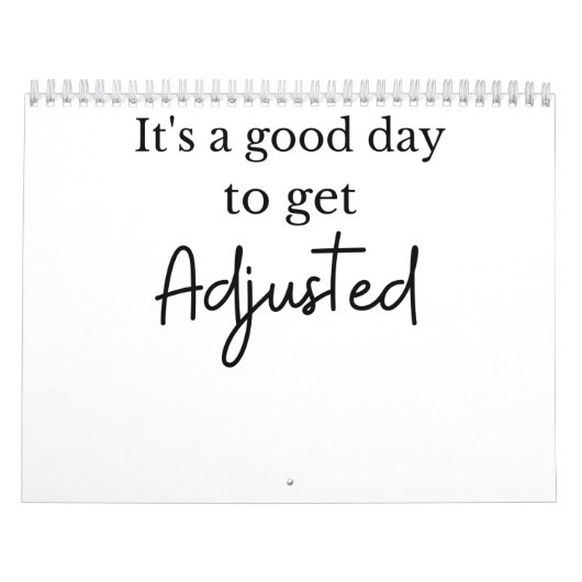 It's a good day to get adjusted funny chiropractor kalender (Titelbild)