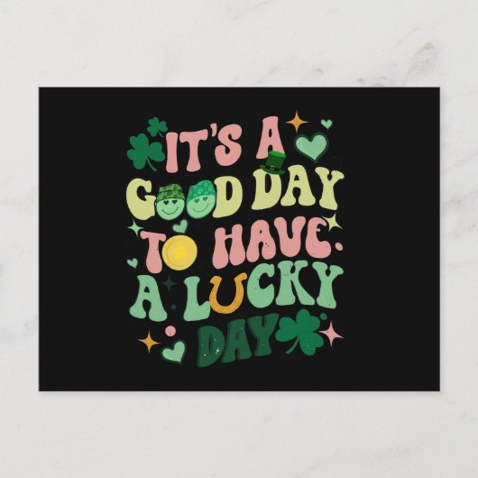 its_a_good_day_to_have_a_luck_day postkarte (Vorderseite)