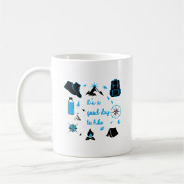 It's a good day to hike graphic kaffeetasse