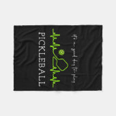 It's A Good Days To Play Ckleball Player Ckleball Fleecedecke (Vorderseite (Horizontal))