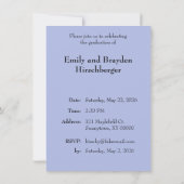 It's a Graduation Party - Black w/Photo Einladung (Rückseite)