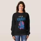 It's A Habit Dino Fitness Interval Training Workou Sweatshirt (Vorne ganz)