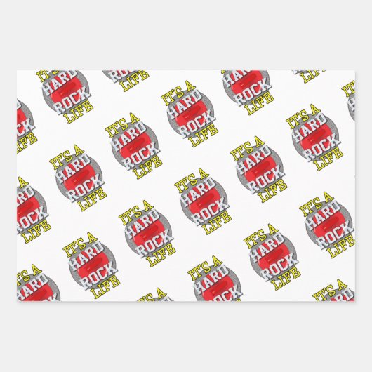 'It's a Hard Rock Life' - Style A Geschenkpapier Set (Vorderseite 2)