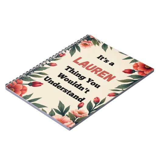 It's a Lauren Thing You Wouldn't Understand Notizblock (Linke Seite)