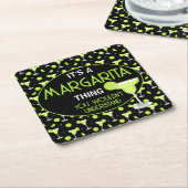 Its A Margarita Thing Mixologist Cocktail Bar Rechteckiger Pappuntersetzer (angewinkelt)