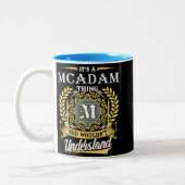 It's A Mcadam Thing You Couldn't Understand Zweifarbige Tasse (Links)