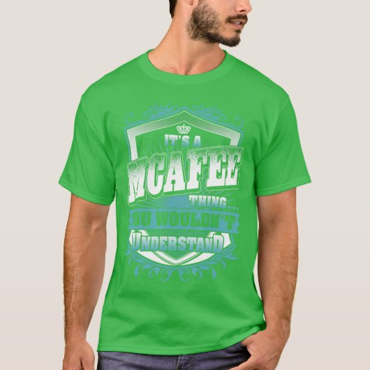 Its A MCAFEEhing You Wouldnt Understand Name Vinta T-Shirt (Vorderseite)