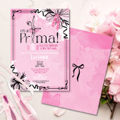 It's A Prima Ballet Baby Shower Invitation Einladung