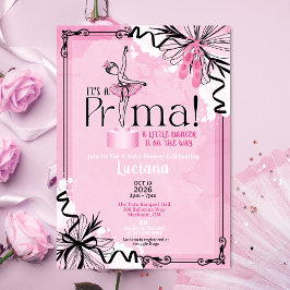 It's A Prima Ballet Baby Shower Invitation Einladung