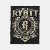 It's A Ryatt Thing You Wouldn't Understand Funny N Fleecedecke (Vorderseite)