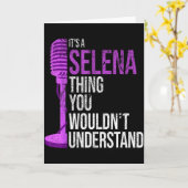 It's A Selena Thing You Wouldn't Understand - Funn Karte (Gelbe Blume)