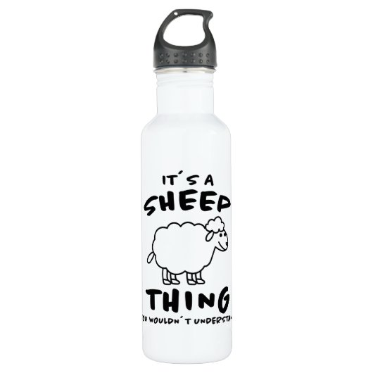 Its A Sheep Thing Design Sheeps Lamb Farmer Gift Edelstahlflasche (Vorderseite)