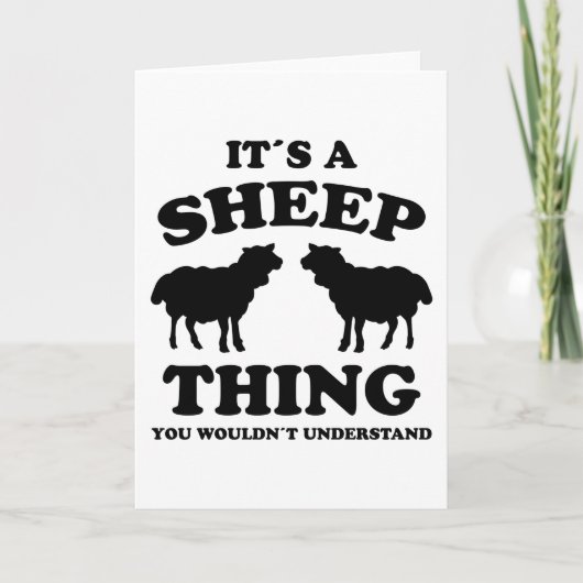 Its A Sheep Thing Design Sheeps Lamb Farmer Gift Karte (Vorderseite)