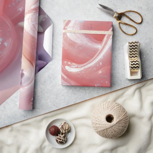 It's a Slime Birthday Party For Girl’s Geschenkpapier (Kunsthandwerk)