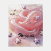 It's a Slime Birthday Party For Girl’s Gift Fleecedecke (Vorderseite)