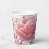 It's a Slime Birthday Party For Girl’s Pappbecher (Rückseite)