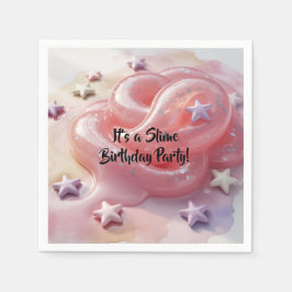 It's a Slime Birthday Party For Girl’s Serviette