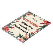 It's a Stephanie Thing You Wouldn't Understand Notizblock (Linke Seite)