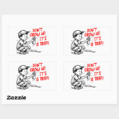 It's a trap rechteckiger aufkleber (Blatt)