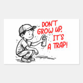 It's a trap rechteckiger aufkleber (Vorderseite)