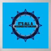 It's All A Misunderstanding Poster (Vorne)