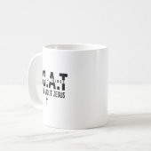 It's All About Jesus Make Heaven Crowded God Over  Kaffeetasse (Vorderseite Links)