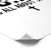 It's All About Jesus Make Heaven Crowded God Over  Poster (Ecke)