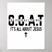 It's All About Jesus Make Heaven Crowded God Over  Poster (Vorne)