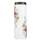 "It's All About Mama" Rote und rosa Peony Blume Thermosbecher (Rückseite)