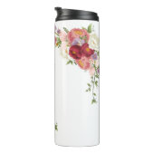 "It's All About Mama" Rote und rosa Peony Blume Thermosbecher (Nach rechts gedreht)