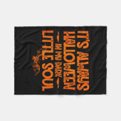 It's Always Halloween In My Dark Little Soul Fleecedecke (Vorderseite (Horizontal))