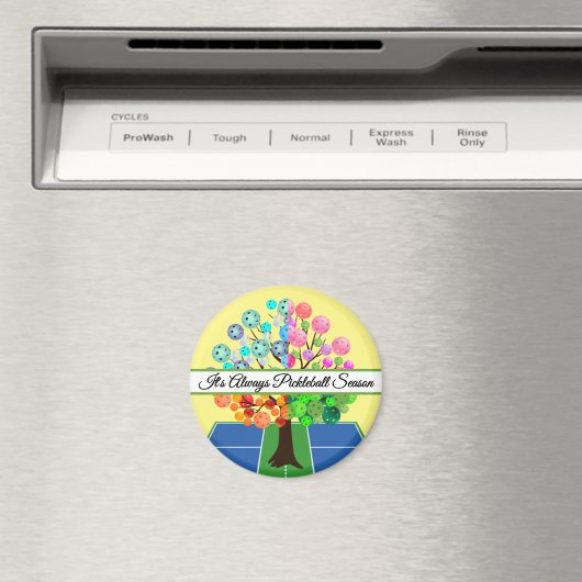 It's Always Pickleball Season - Four Seasons Tree Magnet (In Situ (Geschirrspüler))