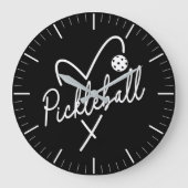 It's Always Pickleball Time Round Wall Clock Große Wanduhr (Vorderseite)