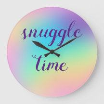 It's Always Snuggle Time! Clock