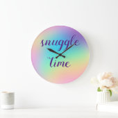 It's Always Snuggle Time! Clock Große Wanduhr (Zuhause)