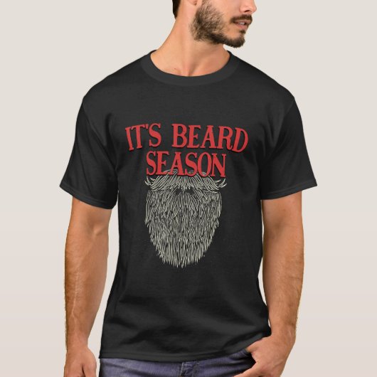 Its Beard Season Sarcastic Dad Jokes Sarcasm Punch T-Shirt (Vorderseite)