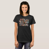 It's Beautiful Day For Learning Retro Teacher Stud T-Shirt (Vorne ganz)