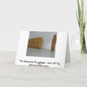 "It's because I'm ginger, isn't it?" Karte (Rückseite)