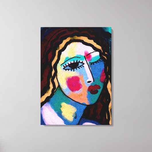 It's Been a Long Day Abstract Digital Painting Leinwanddruck (Vorderseite)