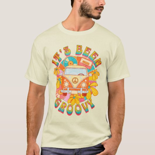 "It's Been Groovy" Retro T-Shirt (Vorderseite)