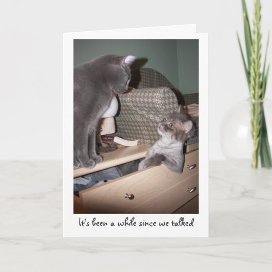 It's been hat "since we talked" karte (Vorderseite)