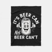It's Beer Can Not Beer Can't Fleecedecke (Vorderseite)