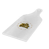 It's Beer O'Clock on a cutting board Schneidebrett (Ecke)