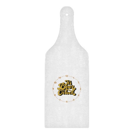 It's Beer O'Clock on a cutting board Schneidebrett (Vorderseite)