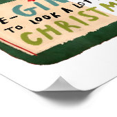 It's Beginning To Look A Lot Like Tails Funny Chri Poster (Ecke)