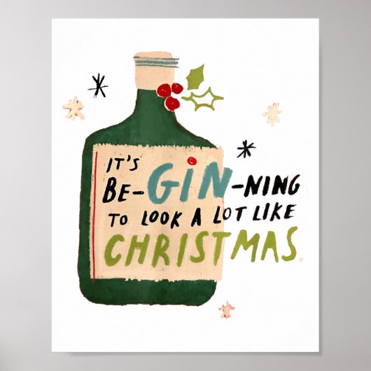 It's Beginning To Look A Lot Like Tails Funny Chri Poster (Vorne)