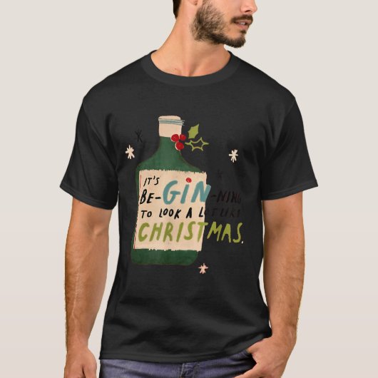 It's Beginning To Look A Lot Like Tails Funny Chri T-Shirt (Vorderseite)