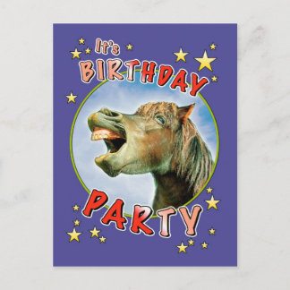 It's Birthday Party Einladungspostkarte
