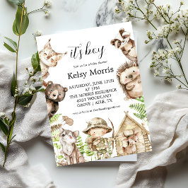 its boy Rustic Woodland Baby Shower Invite Einladung