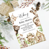 its boy Rustic Woodland Baby Shower Invite Einladung